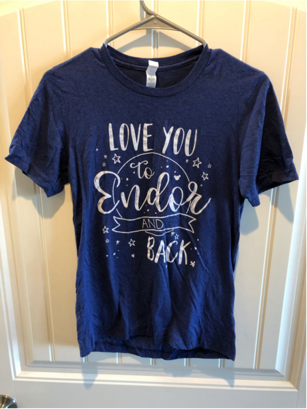 Women's Star Wars Love You To Endor And Back Graphic Tee Blue Size S